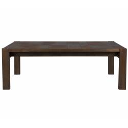 Table de Salon Bruneau Dutchbone Table Basse Rectangulaire en Bois Motifs Géométriques 40x60x120cm