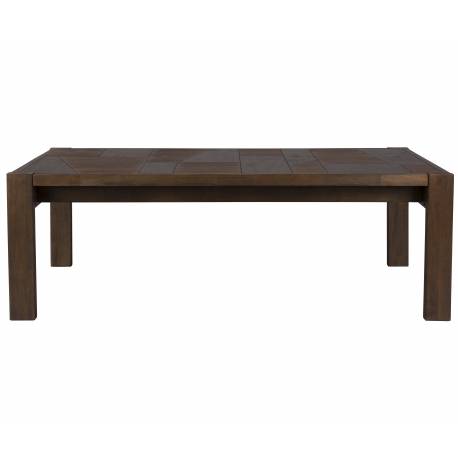 Table de Salon Bruneau Dutchbone Table Basse Rectangulaire en Bois Motifs Géométriques 40x60x120cm