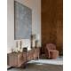 Buffet Bruneau Dutchbone Meuble de Rangement en Bois Enfilade 4 Portes 45x60x188cm