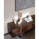 Buffet Bruneau Dutchbone Meuble de Rangement en Bois Enfilade 4 Portes 45x60x188cm