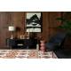 Meuble TV Kenji Dutchbone Enfilade en Manguier Marron 2 Portes 1 Niche Meuble de Rangement Bas 40x45x140cm