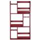 Etagère à Fixer Myron Dutchbone Support en Hévéa Couleur Rouge Aménagement Mural 10x80x120cm