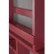 Etagère à Fixer Myron Dutchbone Support en Hévéa Couleur Rouge Aménagement Mural 10x80x120cm