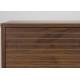 Buffet Stripes Woody Bahut 2 Portes en Bois Meuble de Rangement sur Pied 40x74x110cm