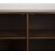 Buffet Stripes Woody Bahut 2 Portes en Bois Meuble de Rangement sur Pied 40x74x110cm