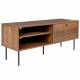 Meuble TV Stripes Woody Enfilade 2 Niches 1 Placard en Bois Meuble Long 40x50x120cm