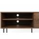 Meuble TV Stripes Woody Enfilade 2 Niches 1 Placard en Bois Meuble Long 40x50x120cm