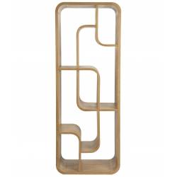 Etagère Seven Zuiver Bibliothèque en Chêne Clair Support de Présentation de Design 35x60x160cm