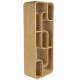 Etagère Seven Zuiver Bibliothèque en Chêne Clair Support de Présentation de Design 35x60x160cm