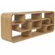 Etagère Seven Zuiver Bibliothèque en Chêne Clair Support de Présentation de Design 35x60x160cm