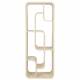 Etagère Seven Zuiver Bibliothèque en Chêne Beige Support de Présentation de Design 35x60x160cm