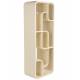 Etagère Seven Zuiver Bibliothèque en Chêne Beige Support de Présentation de Design 35x60x160cm