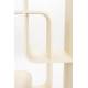 Etagère Seven Zuiver Bibliothèque en Chêne Beige Support de Présentation de Design 35x60x160cm