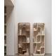 Etagère Seven Zuiver Bibliothèque en Chêne Clair Support de Présentation de Design 35x60x160cm