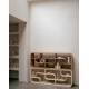 Etagère Seven Zuiver Bibliothèque en Chêne Clair Support de Présentation de Design 35x60x160cm