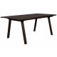 Table à Manger Adamello Noyer Dutchbone Table de Repas Rectangulaire en Bois Plaqué Frene 75x95x180cm