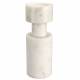 Bougeoir Paros Dutchbone Candélabre en Marbre Blanc Support à Bougie Design 10x10x27cm