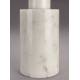 Bougeoir Paros Dutchbone Candélabre en Marbre Blanc Support à Bougie Design 10x10x27cm