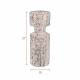 Bougeoir Paros Dutchbone Candélabre en Marbre Blanc Support à Bougie Design 10x10x27cm