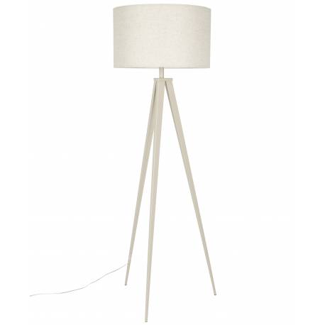 Lampe Tripod Beige Zuiver Luminaire Design sur Trépied en Métal Abat-Jour en Polyester 50x50x157cm