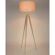 Lampe Tripod Beige Zuiver Luminaire Design sur Trépied en Métal Abat-Jour en Polyester 50x50x157cm