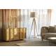 Lampe Tripod Beige Zuiver Luminaire Design sur Trépied en Métal Abat-Jour en Polyester 50x50x157cm
