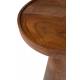 Bout de Canapé Floss Zuiver Guéridon Table d'Appoint Acacia Couleur Noyer 28x28x56cm