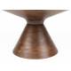 Table Basse Floss Zuiver Table d'Appoint Console Ronde en Acacia Couleur Noyer 33x60x60cm