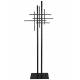 Porte-manteau Rumex Dutchbone Support à Manteaux en Acier Noir Mobilier d'Entrée Design 45x71x185cm