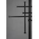Porte-manteau Rumex Dutchbone Support à Manteaux en Acier Noir Mobilier d'Entrée Design 45x71x185cm