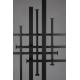 Porte-manteau Rumex Dutchbone Support à Manteaux en Acier Noir Mobilier d'Entrée Design 45x71x185cm