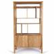 Bibliothèque Itarsi Athezza Meuble Etagère de Rangement en Manguier Scandinave 40x100x180cm