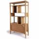 Bibliothèque Itarsi Athezza Meuble Etagère de Rangement en Manguier Scandinave 40x100x180cm
