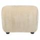 Fauteuil Lounge Wyatt Dutchbone Assise 1 Place Velours Beige et Bois Sofa Siège de Salon Rétro 70,5x87x101cm