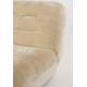 Fauteuil Lounge Wyatt Dutchbone Assise 1 Place Velours Beige et Bois Sofa Siège de Salon Rétro 70,5x87x101cm