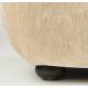 Fauteuil Lounge Wyatt Dutchbone Assise 1 Place Velours Beige et Bois Sofa Siège de Salon Rétro 70,5x87x101cm
