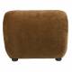 Fauteuil Lounge Wyatt Dutchbone Assise 1 Place Velours Cognac et Bois Sofa Siège de Salon Rétro 70,5x87x101cm