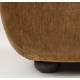 Fauteuil Lounge Wyatt Dutchbone Assise 1 Place Velours Cognac et Bois Sofa Siège de Salon Rétro 70,5x87x101cm
