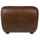 Fauteuil Lounge Wyatt Dutchbone Assise 1 Place Cuir Chocolat et Bois Sofa Siège de Salon Rétro 70,5x87x101cm