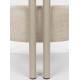 Fauteuil Heels Zuiver Siège de Salon en Acier et Tissu Assise Lounge Beige 70x75x82cm