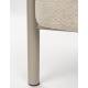 Fauteuil Heels Zuiver Siège de Salon en Acier et Tissu Assise Lounge Beige 70x75x82cm