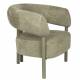 Fauteuil Heels Zuiver Siège de Salon en Acier et Tissu Assise Lounge Vert 70x75x82cm