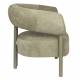 Fauteuil Heels Zuiver Siège de Salon en Acier et Tissu Assise Lounge Vert 70x75x82cm