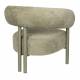 Fauteuil Heels Zuiver Siège de Salon en Acier et Tissu Assise Lounge Vert 70x75x82cm
