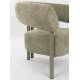 Fauteuil Heels Zuiver Siège de Salon en Acier et Tissu Assise Lounge Vert 70x75x82cm