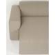 Canapé d'Angle Milka Zuiver Sofa 3 Places Tissu Cappuccino Méridienne Droite Banquette de Salon 70x141x247cm