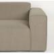 Canapé d'Angle Milka Zuiver Sofa 3 Places Tissu Cappuccino Méridienne Droite Banquette de Salon 70x141x247cm