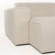 Canapé d'Angle Milka Zuiver Sofa 3 Places Tissu Sable Méridienne Droite Banquette de Salon 70x141x247cm