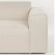 Canapé d'Angle Milka Zuiver Sofa 3 Places Tissu Sable Méridienne Droite Banquette de Salon 70x141x247cm