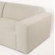 Canapé d'Angle Milka Zuiver Sofa 3 Places Tissu Sable Méridienne Droite Banquette de Salon 70x141x247cm